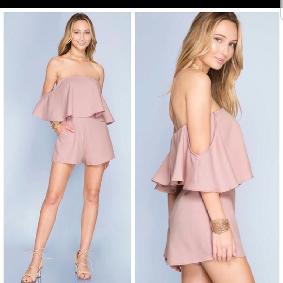 light pink romper